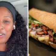 woman shares sandwich shop experience (l) Toasted sandwich (r)