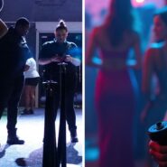 Nightclub entrance (l) Nightclub security (r)