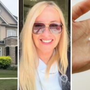 houses for sale (l) woman shares house shopping tips (c) new house keys (r)