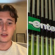 man shares job experience (l) Enterprise Rent-A-Car office (r)