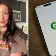 woman shares Groupon scam experience (l) Groupon app (r)