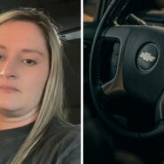 woman shares car issues (l) Chevrolet driver (r)
