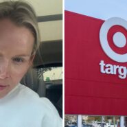 woman shares Target hack (l) Target storefront (r)
