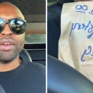 man shares liquor store encounter (l) $5 mystery bag (r)