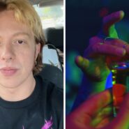 Bartender shares job requests (l) young persons taking shots at a club (r)