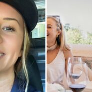 woman shares dating experience (l) woman on a date with an older man (r)