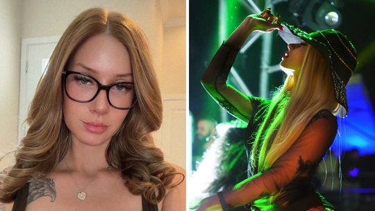 woman shares job issue (l) club dancer (r)